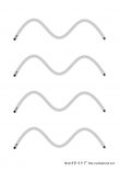 無料ダウンロード：波線のなぞり書き